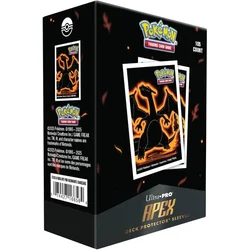 Ultra PRO Pokémon Neon Kanto APEX Deck Protector zaščitne folije za karte - Charizard, 105 kosov