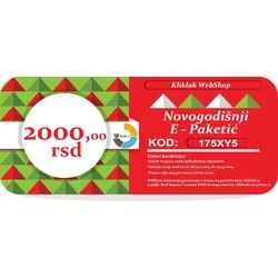 Novogodišnji E-Paketić Vaučer - 2000 din