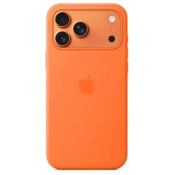 iPhone 17 Pro Max Silicone Case with MagSafe – Orange