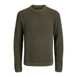 JACK & JONES Pulover JJEDOVER oliva