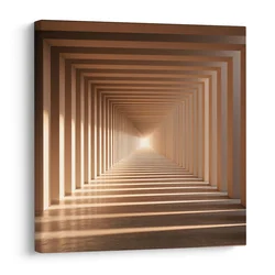 Slika bronast perspektivni tunel - 70x70