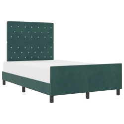 vidaXL vidaXL Postelja Temno Zeleno 120x200 cm Žamet, (22049493)