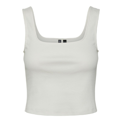 White womens basic tank top Pieces Nukisa - Women