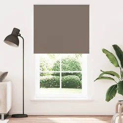 Rolo zavjesa za zamračivanje boje kave 130x210 cm Širina tkanine 126,6 cm Poliester
