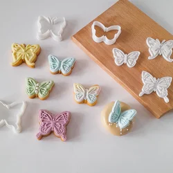 KREATIVNI SLATKIŠI Set modli za kolače Leptir, 8 cm, Beli