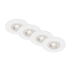 Brilo - KOMPLET 4x LED ugradno plafonsko svetlo za kupatilo LED/4,9W/230V IP44 belo