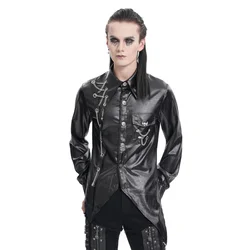 Moška srajca DEVIL FASHION - Black Gothic Punk - SHT123