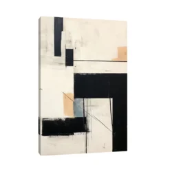 Canvas Slika na platnu Monohromna geometrija, Bez rama, 60x90