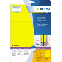 Herma etikete 192x61, za široki registrator A4/4 1/20 žu ( 02H5096 )