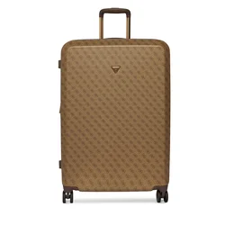 Velik kovček Guess Latona Travel TWHK92 11988 Temno bež