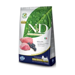 N&D Prime Suva hrana za odrasle pse, Jagnjetina i borovnica, Mni breed, 800g