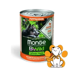 Monge Bwild Grain Free Puppy & Junior Duck 400g, Vlažna hrana za štence