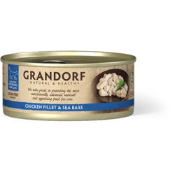 Grandorf Cat Grain Free Konzerva Piletina & Brancin, hrana za mačke 70g