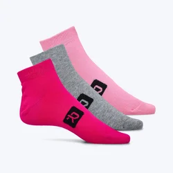 Rang Ženske čarape Classic Ankle, 3 komada, Višebojne