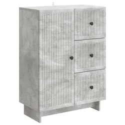 Kreveta Betonska siva 66 x 34,5 x 90 cm Konstruirano drvo