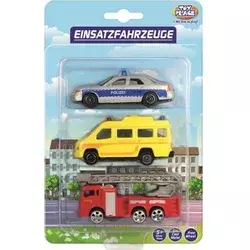 Toy Place Komplet avtomobilčkov - intervencijska vozila - 1 k.