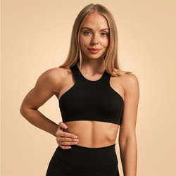 BeastPink Venture Sports Bra Black