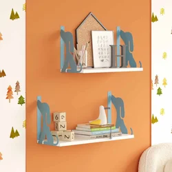 HANAH HOME Zidna polica Hunter Dog 2 Blue