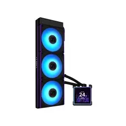 LIAN LI komplet za vodno hlajenje AIO Liquid Cooler HydroShift II LCD-S 360 mm LCD ARGB črn