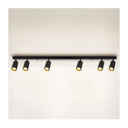 BRILAGI - LED prigušiva spot svetiljka SELE 6xGU10/6,5W/230V crna/zlatna