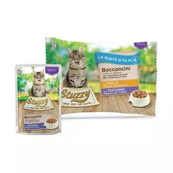 Stuzzy Cat Chunks MULTIPACK Sterilized piščančji in puranji koščki 4x85 g