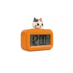iTOTAL Sat Budilnik Cats Digitalni Narandzasti XL2836