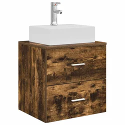 Umivaonik s policom Dimljeni hrast 49,5 x 41 x 62,5 cm