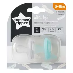 Tommee Tippee silikonska duda varalica ultra light 6 - 18 mjeseci, 2 kom.