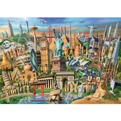 Ravensburger - Puzzle World Landmarks - 1 000 kosov