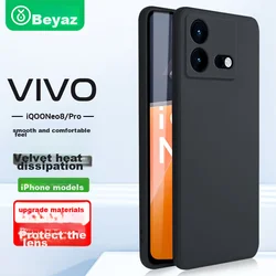 Biaze Maska za mobilni telefon iQOO Neo 8 / iQOO Neo 8 Pro, Crna