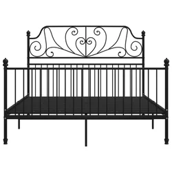 Okvir za krevet crni metalni 140 x 200 cm