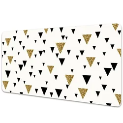 Decormat Podloga za pisalno mizo Gold and black triangles