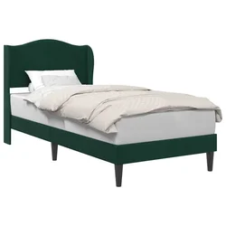 Vidaxl Konstrukcija postelje Temno zelena 80 x 200 cm Žamet