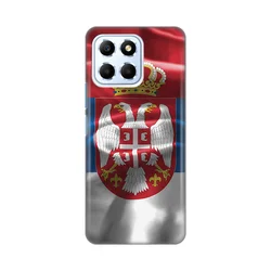 Silikonska maska za Honor X6 SRB Print Skin crvena