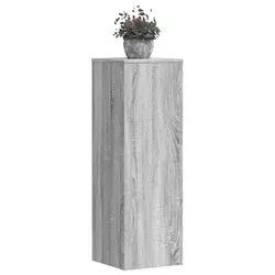 Stalci za biljke 2 kom siva boja hrasta 33 x 33 x 100 cm drveni