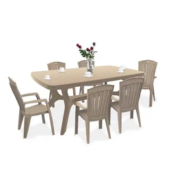 Baltorini 6+1 set vrtnega pohištva cappuccino