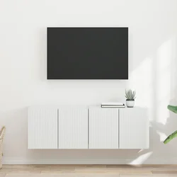 TV zidni ormar 2 pcs Bijelo 59,5 x 31 x 40 cm Konstruirano drvo
