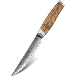 Damaskasti kuhinjski nož ZE-37563 - Carving / Smeđa KP37563