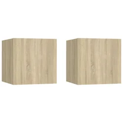 Noćni ormarić 2 kom boja hrasta 30,5x30x30 cm konstruirano drvo