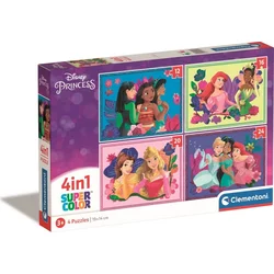 Clementoni Disneyjeve princese Puzzle 4v1 (12+16+20+24 kosov)