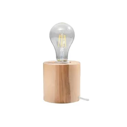 Sollux SL.0674 - Stona lampa SALGADO 1xE27/60W/230V drvena