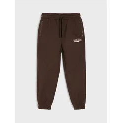 Sinsay - Donji deo trenerke loose jogger - tamno braon