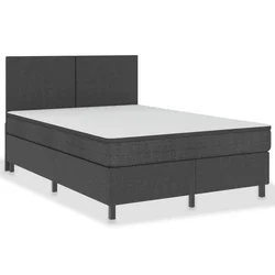 Vidaxl Posteljni okvir boxspring sivo blago 180x200 cm
