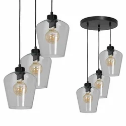Luster na sajli SANTIAGO 3xE27/60W/230V proziran