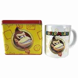 Nintendo Super Mario Bros Donkey Kong Skodelica + Hranilnik Set