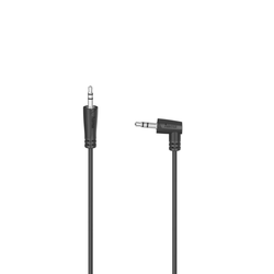 HAMA Audio Cable, 3.5 mm Jack Plug 90° - 3.5 mm Jack Plug, Stereo, 1.5 m