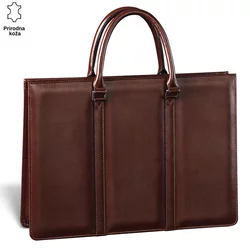 Princ Leather Unisex kožna torba Modern II, Braon
