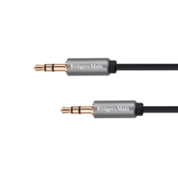Jack kabel 3,5 stereo vtič - 3,5 stereo vtič 1m Kruger & Matz Basic