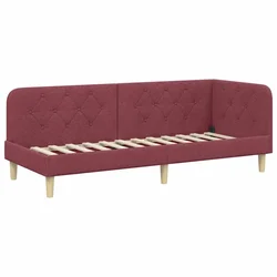 Vidaxl Kotna postelja Vinorodna rdeča 80 x 200 cm blago