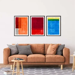 WALLXPERT Dekorativna uramljena MDF slika (3 komada) Mp3 00122 50 x 70
